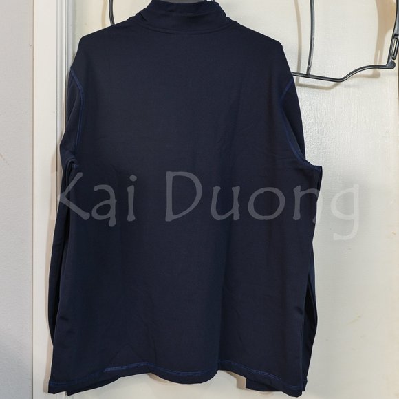 32 Degrees Heat Men's Tech 1/4 zip‎ Pullover Navy - Picture 4 of 5